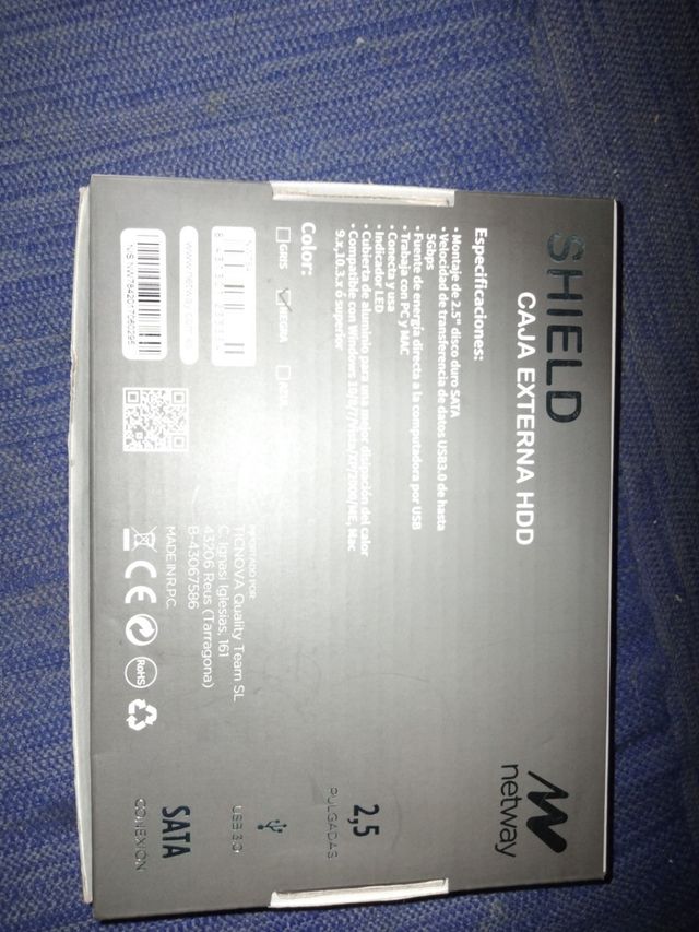 SHIELD caja externa hdd