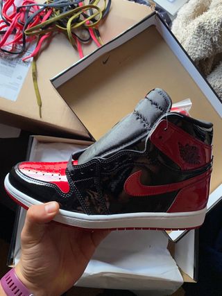Air Jordan 1 High OG Patent Bred 45 de segunda mano por 300 EUR en Tres  Cantos en WALLAPOP