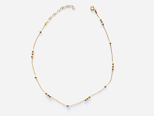 Collar dots / Plata 925 + dorado / Nuevo