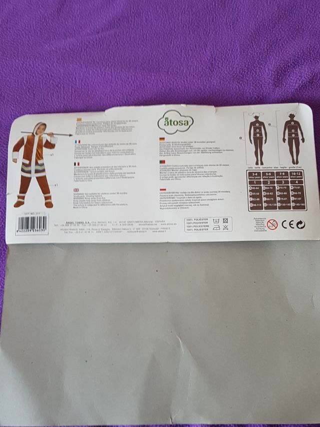 disfraz esquimal niño