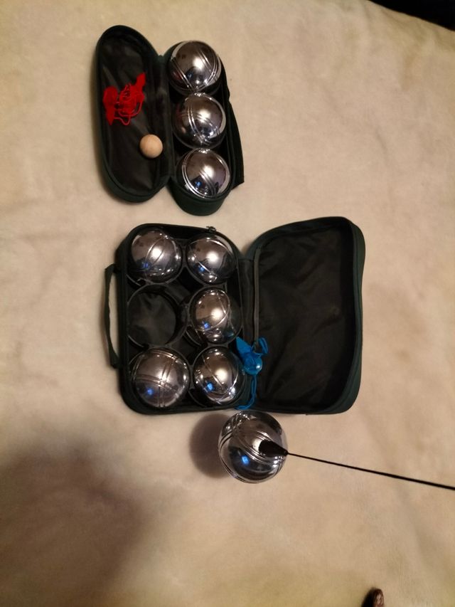 2 juegos de petanca completos con estuches