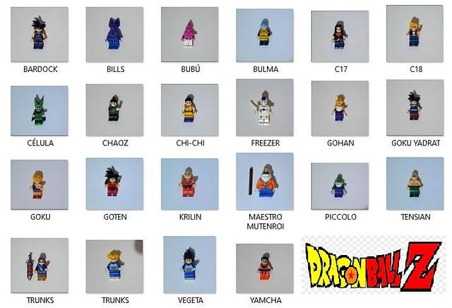 MINIFIGURAS LEGO DRAGON BALL