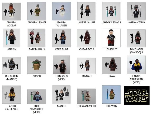 MINIFIGURAS LEGO STAR WARS