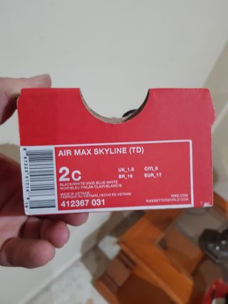 Nike air max SKYLINE (TD) TALLA 17 (2C) de segunda mano por 35 EUR en  Alcalá de Guadaíra en WALLAPOP