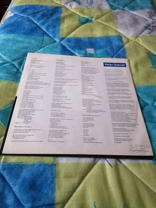 DISCO DE VINILO SO PETER GABRIEL
