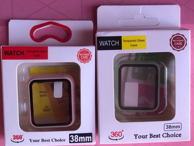 2 protectores pantalla appleWatch, 38mm