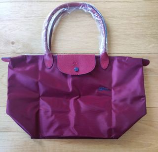 Longchamp - Le Pliage Club - L - Plum de segunda mano por 50 EUR en Madrid  en WALLAPOP