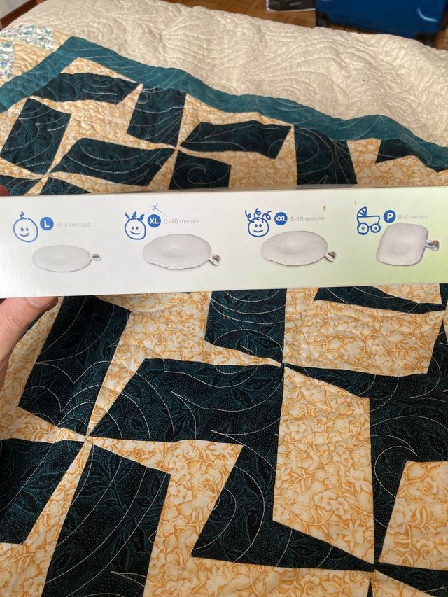 Cojín cabeza bebe Mimos XL (0-10 meses) con funda 