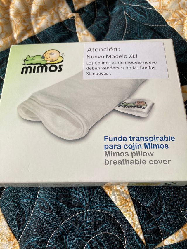 Cojín cabeza bebe Mimos XL (0-10 meses) con funda 