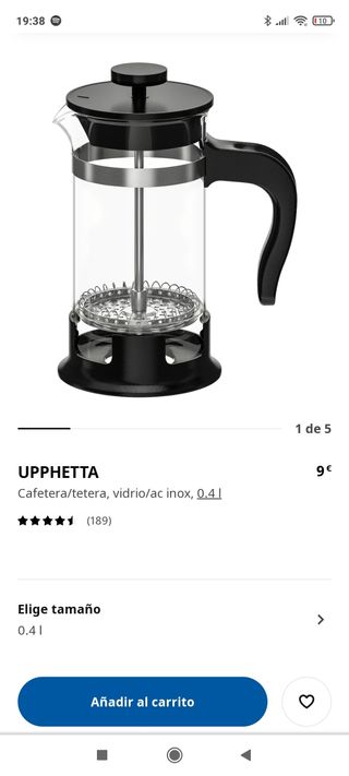 Tetera y\\/o cafetera marca Ikea. de segunda mano por 5 EUR en Puerto de  Sagunto en WALLAPOP