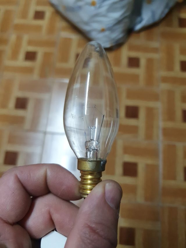 bombilla de vela osram de 25 w traslucida 230 v