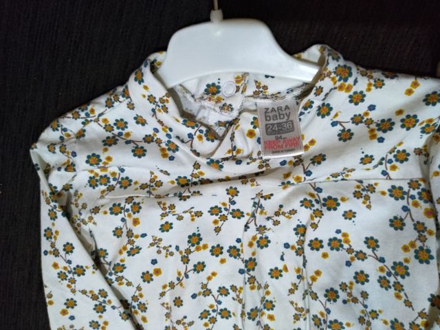 Conjunto vestido y jersey niña Zara