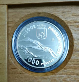 1000 Pts 1996 Juegos Paralímpicos Atlanta 96 plata de segunda mano por