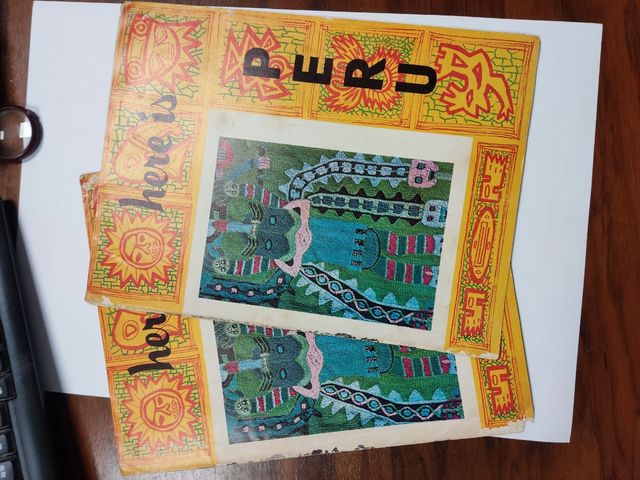 Lotto di 7 vecchie riviste peruviane