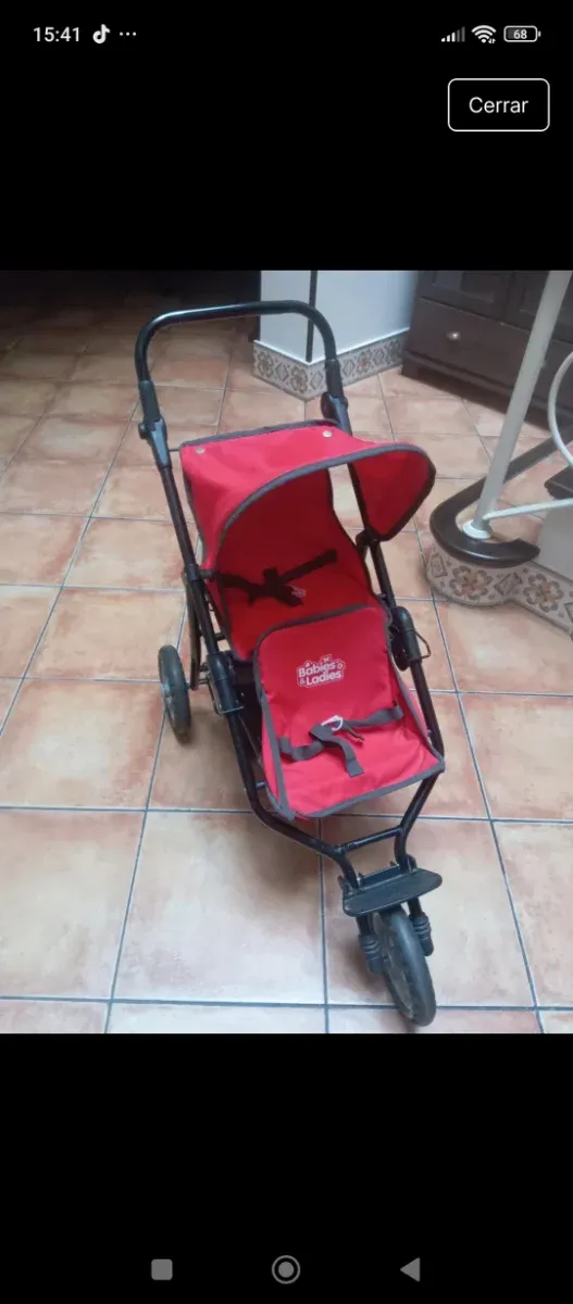 Carro gemelar regulable en altura buen estado