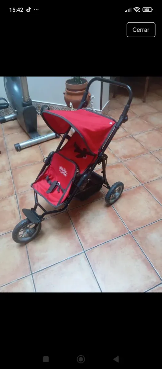 Carro gemelar regulable en altura buen estado