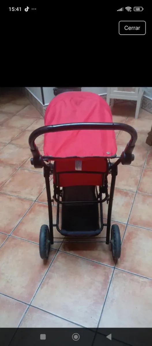 Carro gemelar regulable en altura buen estado