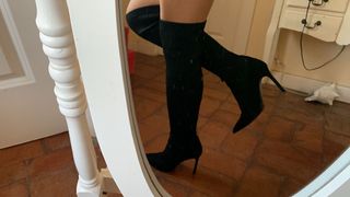 Botas negras estilo calcetín – it.closet