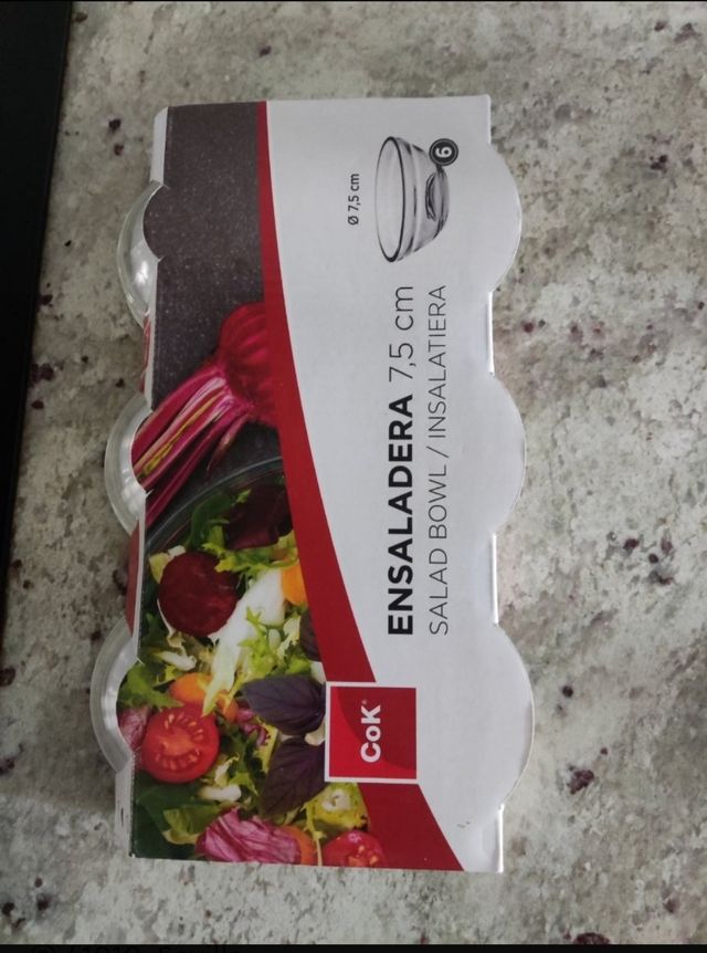 Cuencos cristal nuevos