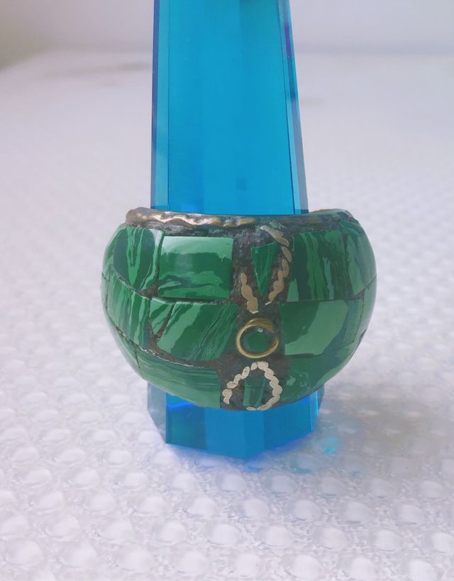 Anillo verde piedras diametro 20,20 mm