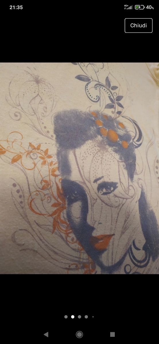 Maglietta maniche corte color rosa cipria