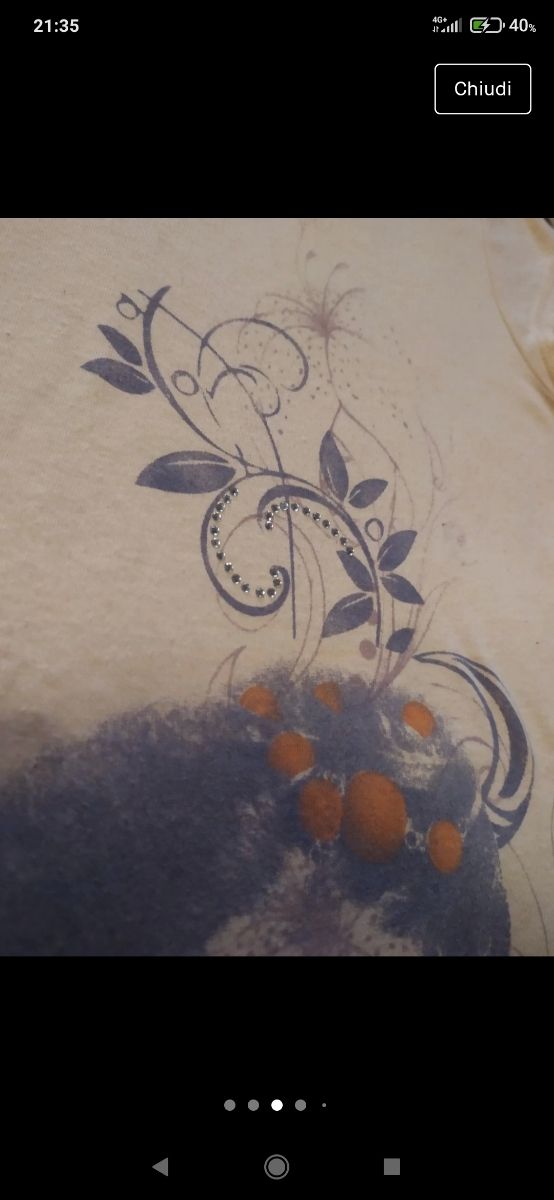 Maglietta maniche corte color rosa cipria