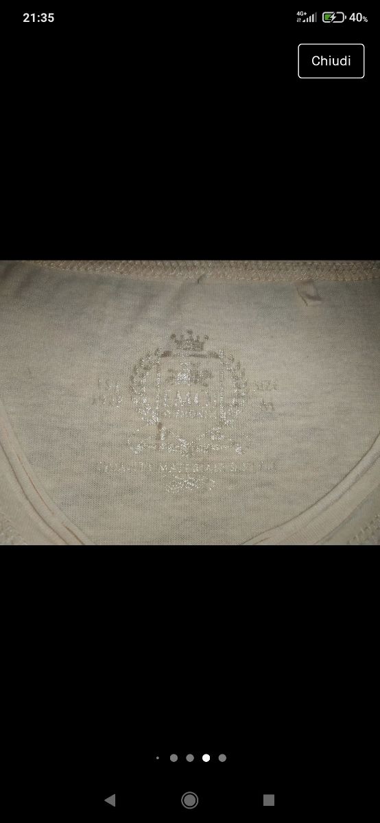 Maglietta maniche corte color rosa cipria