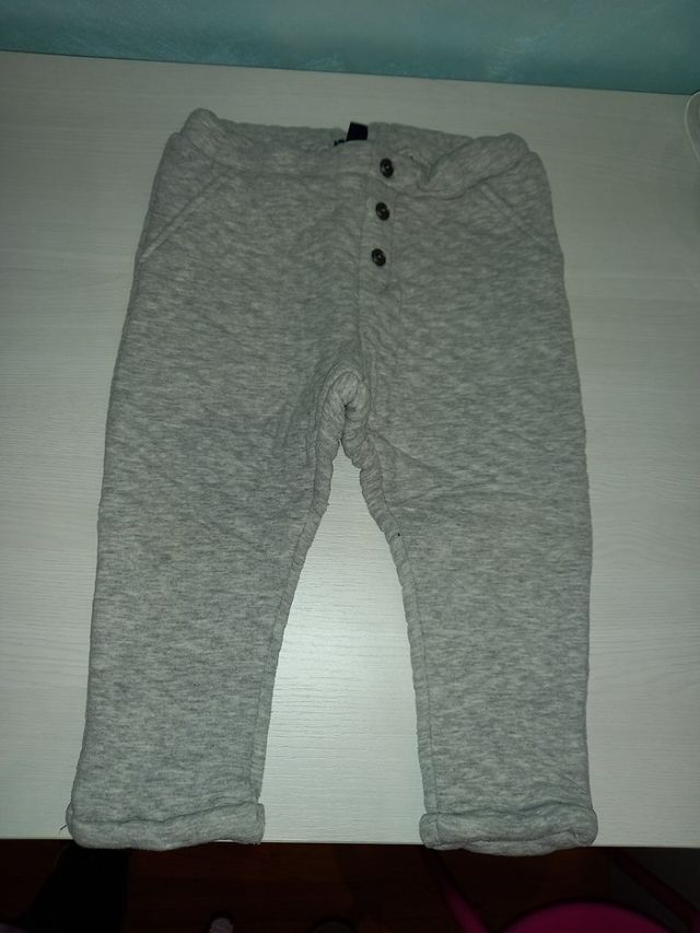 pantalon 36 meses 3 años invierno gris caliente