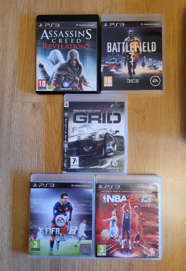 Playstation 3 Slim (SONY) + 5 juegos de Regalo.