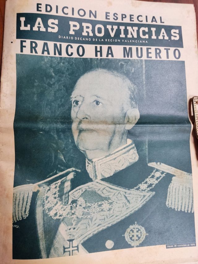 Giornale Muerte de Franco