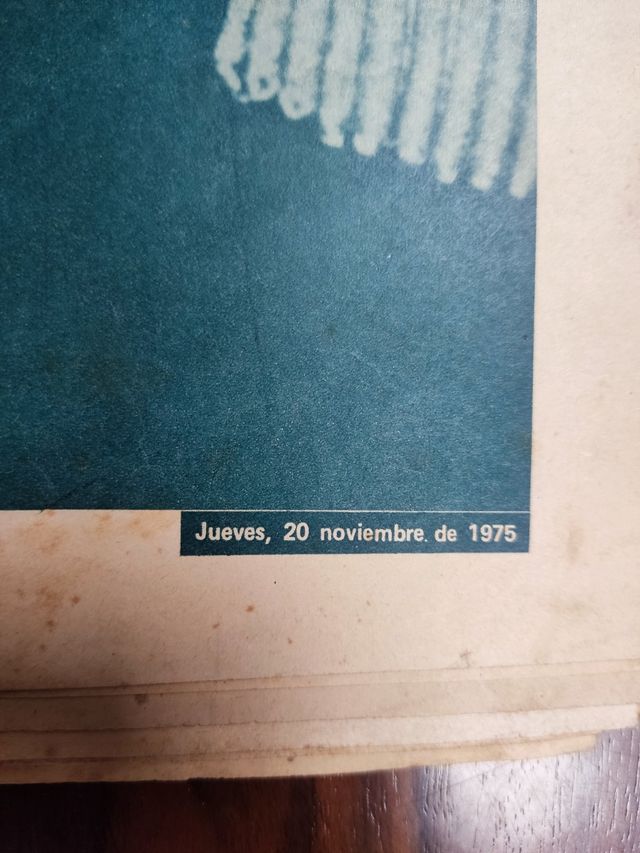 Giornale Muerte de Franco