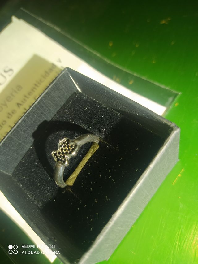 anillo tous plata