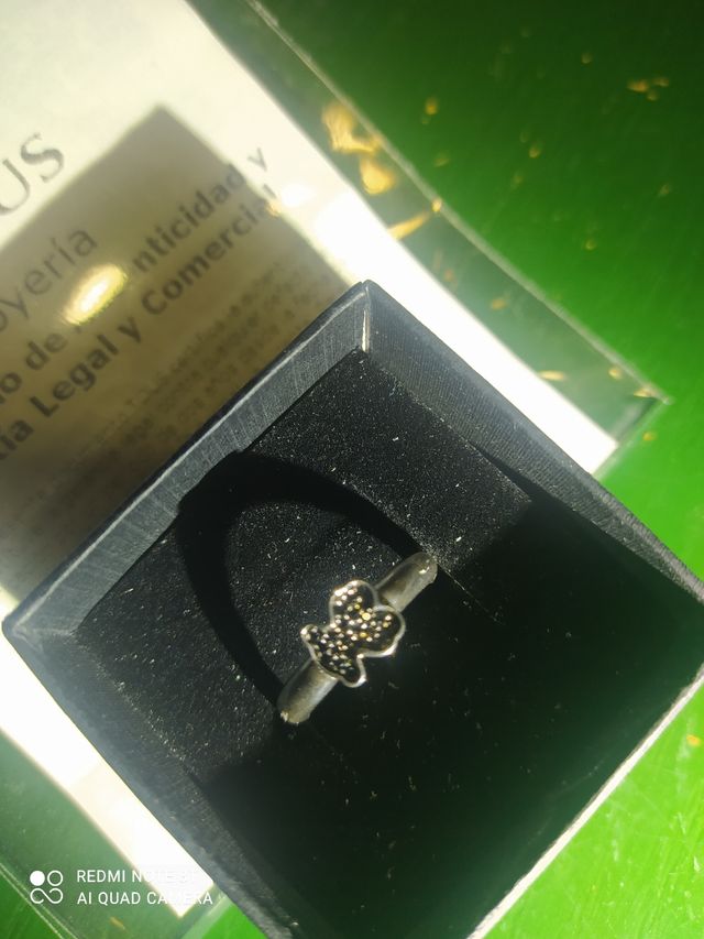 anillo tous plata