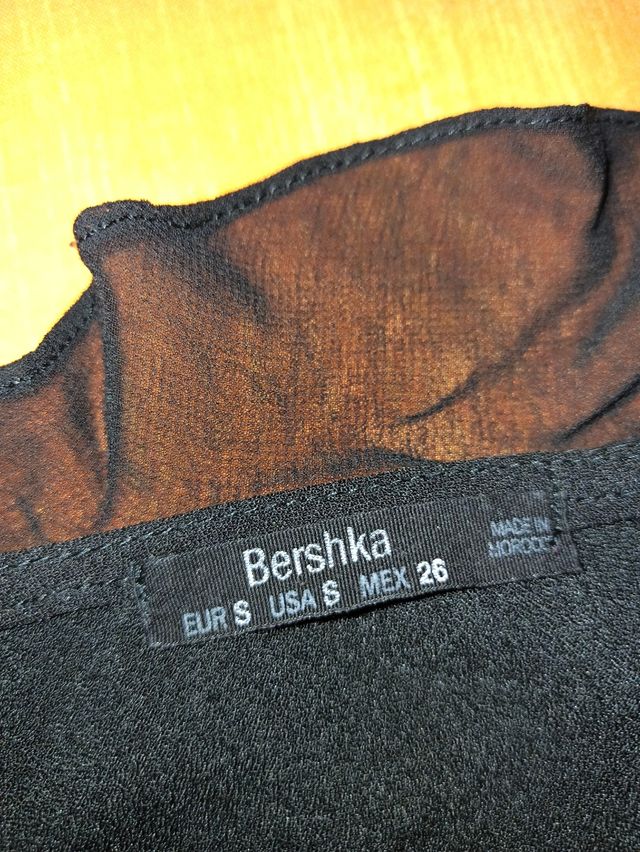 Vestido gasa color negro