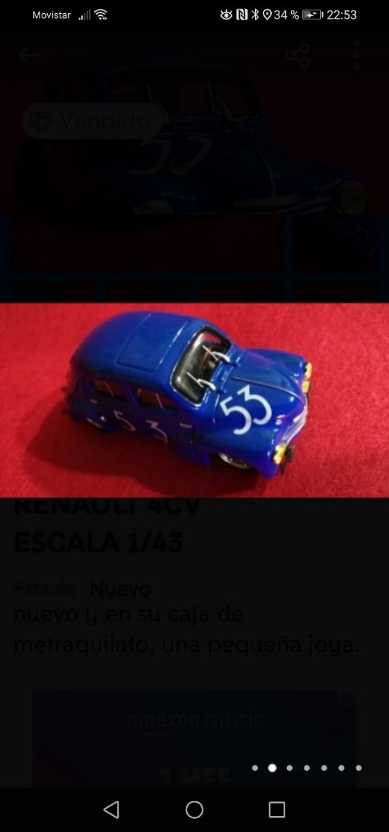 RENAULT 4CV  ESCALA 1:43