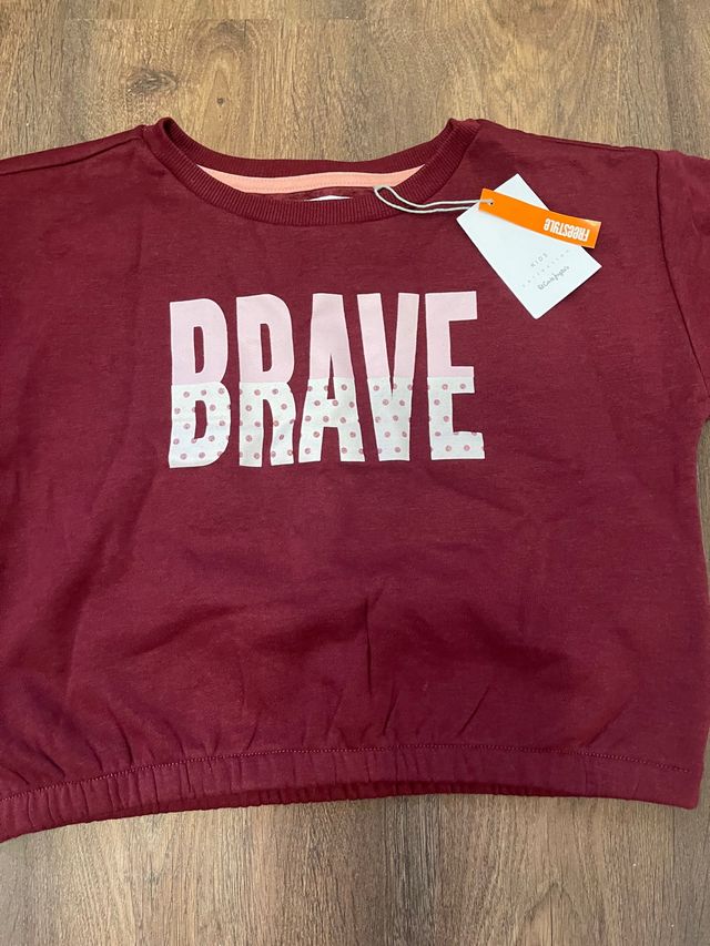Sudadera niña talla 5-6 con etiqueta