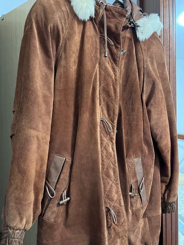 Chaquetón de piel mujer