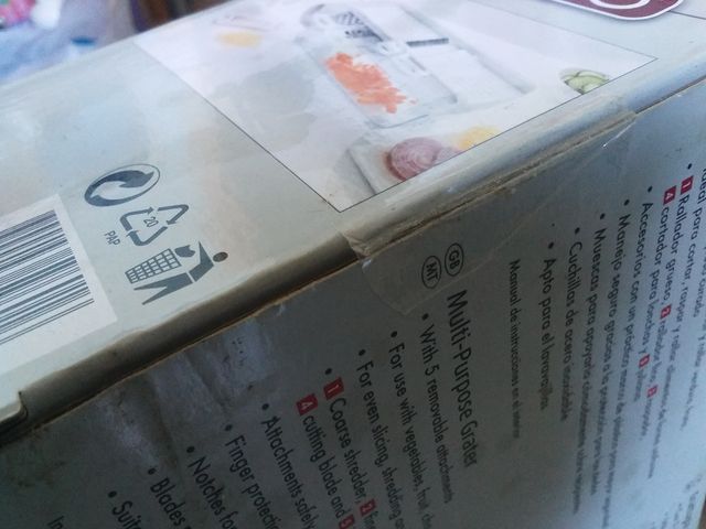 Multi rallador Ernesto en su caja sin usar