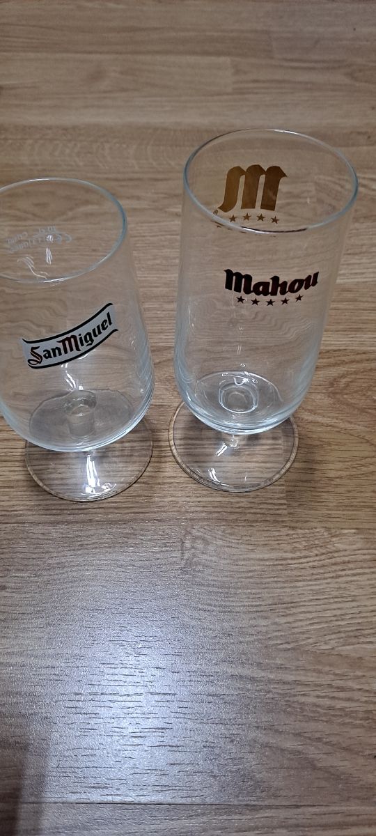 Copas de coleccionista Mahou y San Miguel
