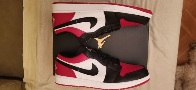 Nike Jordan 1 low Bred Toe talla 46