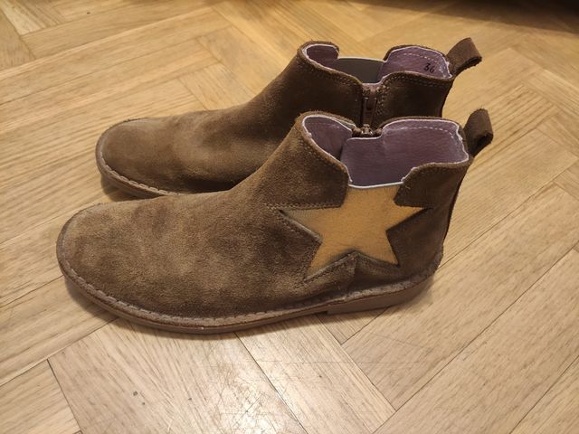 botines botas marrones piel 36