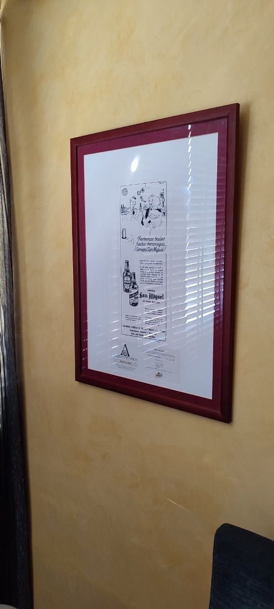 Publicidad cerveza San Miguel NUMERADA certificada