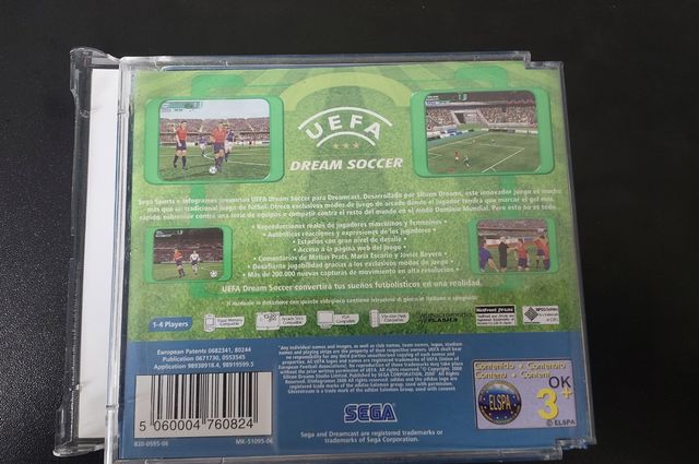 Demos, Uefa Dream Soccer y 1 caja vacia Dreamcast