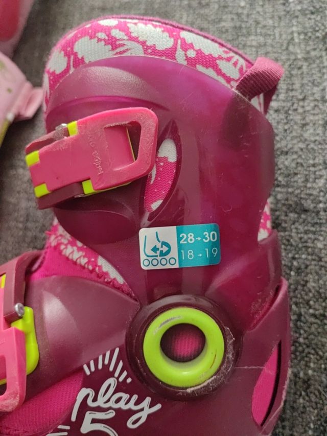 Patines en linea + protecciones talla 28-30