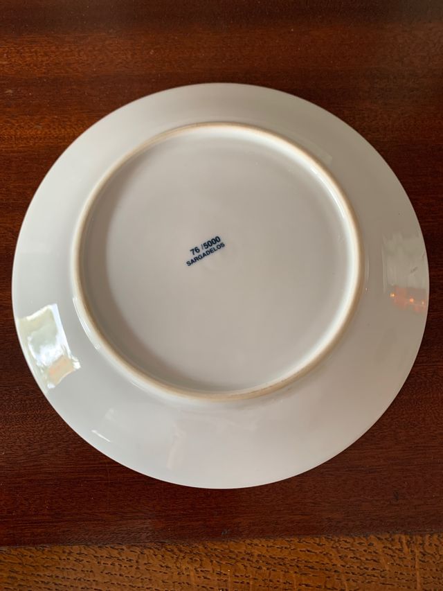 Plato sargadelos conmemorativo