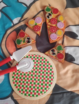 Pizza madera juguete lidl de segunda mano por 7 EUR en Fuenlabrada en  WALLAPOP