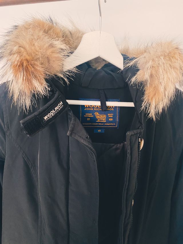 Parka Woolrich Negra Mujer XS