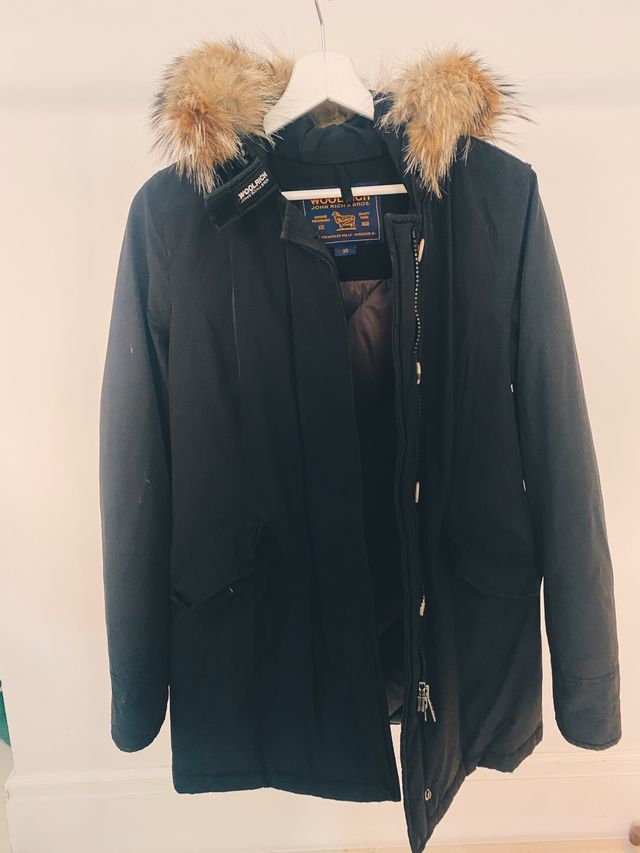 Parka Woolrich Negra Mujer XS