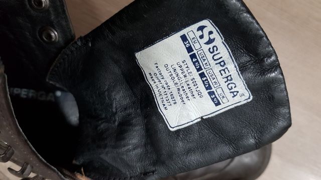 Botas Superga piel marrón talla 36