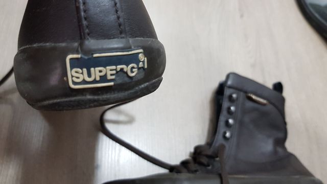 Botas Superga piel marrón talla 36